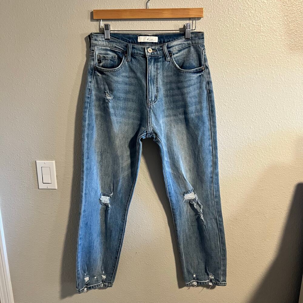 KanCan Blue Distressed High-Rise Jeans